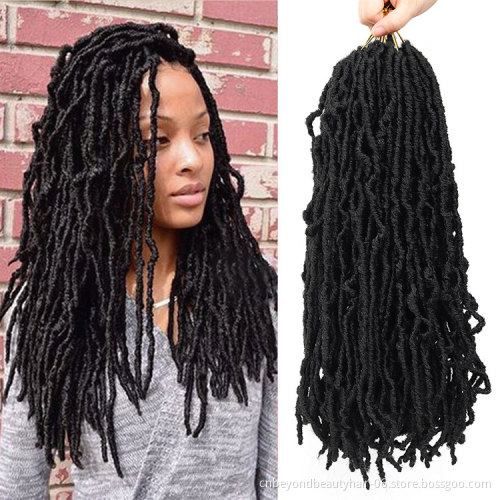 Nu faux Locs Crochet Hair Faux Locs Crochet Goddess Locs Ombre Dreadlock Hair Extensions bulk